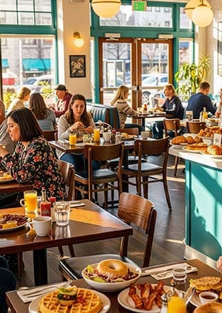 Sunshine Eggs & Coffee background